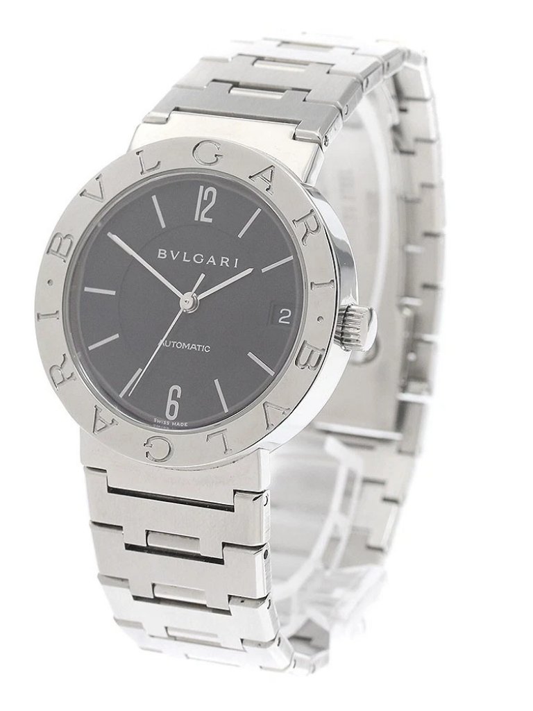 Bvlgari Bvlgaribvlgari Bb33ss Date Black Dial Automatic Mens Watch945429